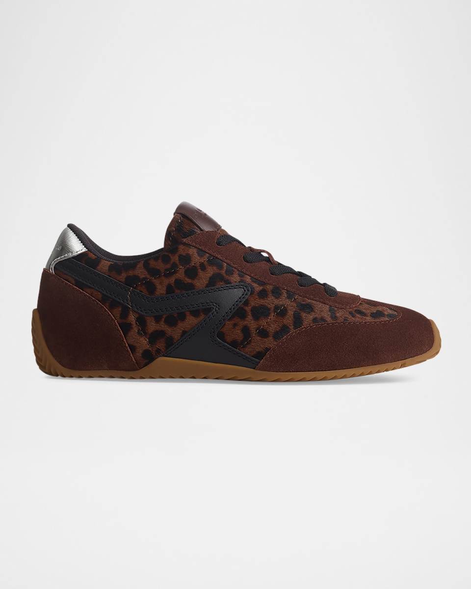 Retro Runner Slim Ultra Mixed Leather Sneakers